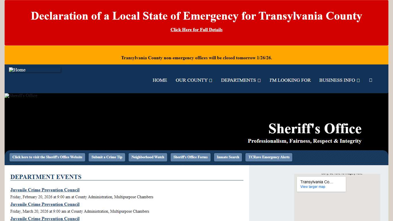 Sheriff's Office Transylvania County